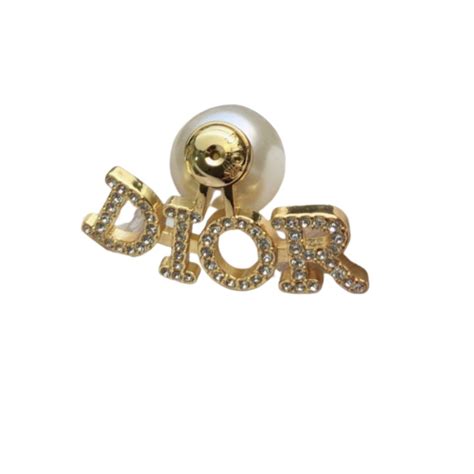 dior letter earrings|dior earrings for sale.